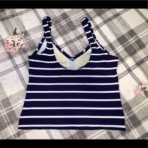 🌸Ralph Lauren striped rubber swim top